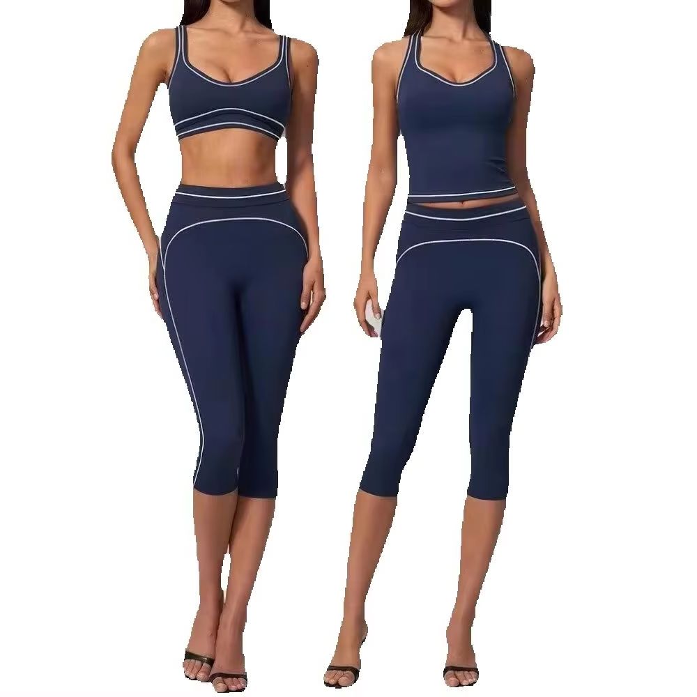 Yoga Fitness Class - Kadınlar İçin Kontrast Dikişli Racerback 2