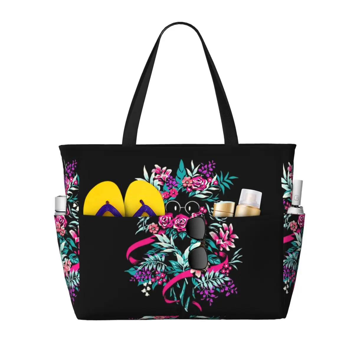 Yoga Fitness Merch - Deltarune Spamton Merch Ralsei Çiçekli Plaj