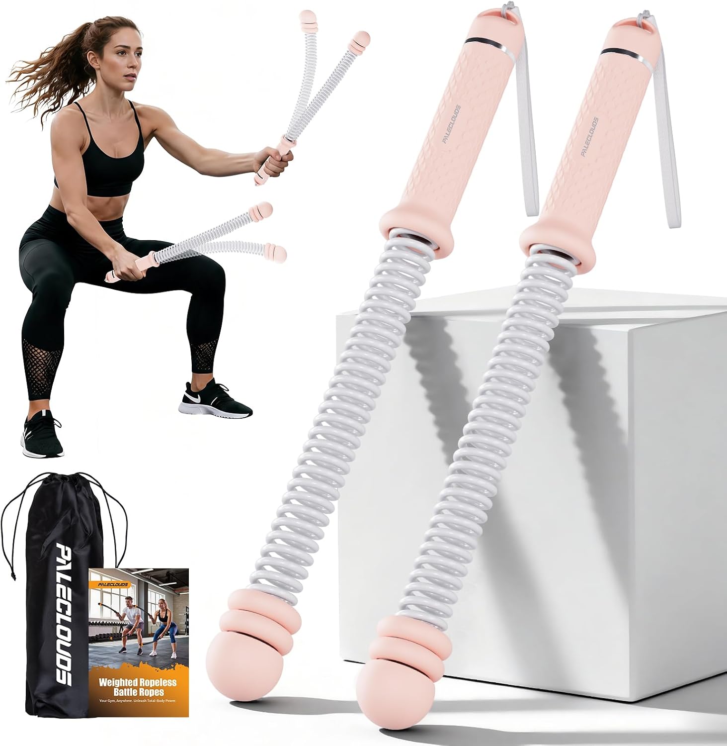 Battle Rope Exercise - Taşınabilir İpsiz Battle Rope'lar, Ev Spor