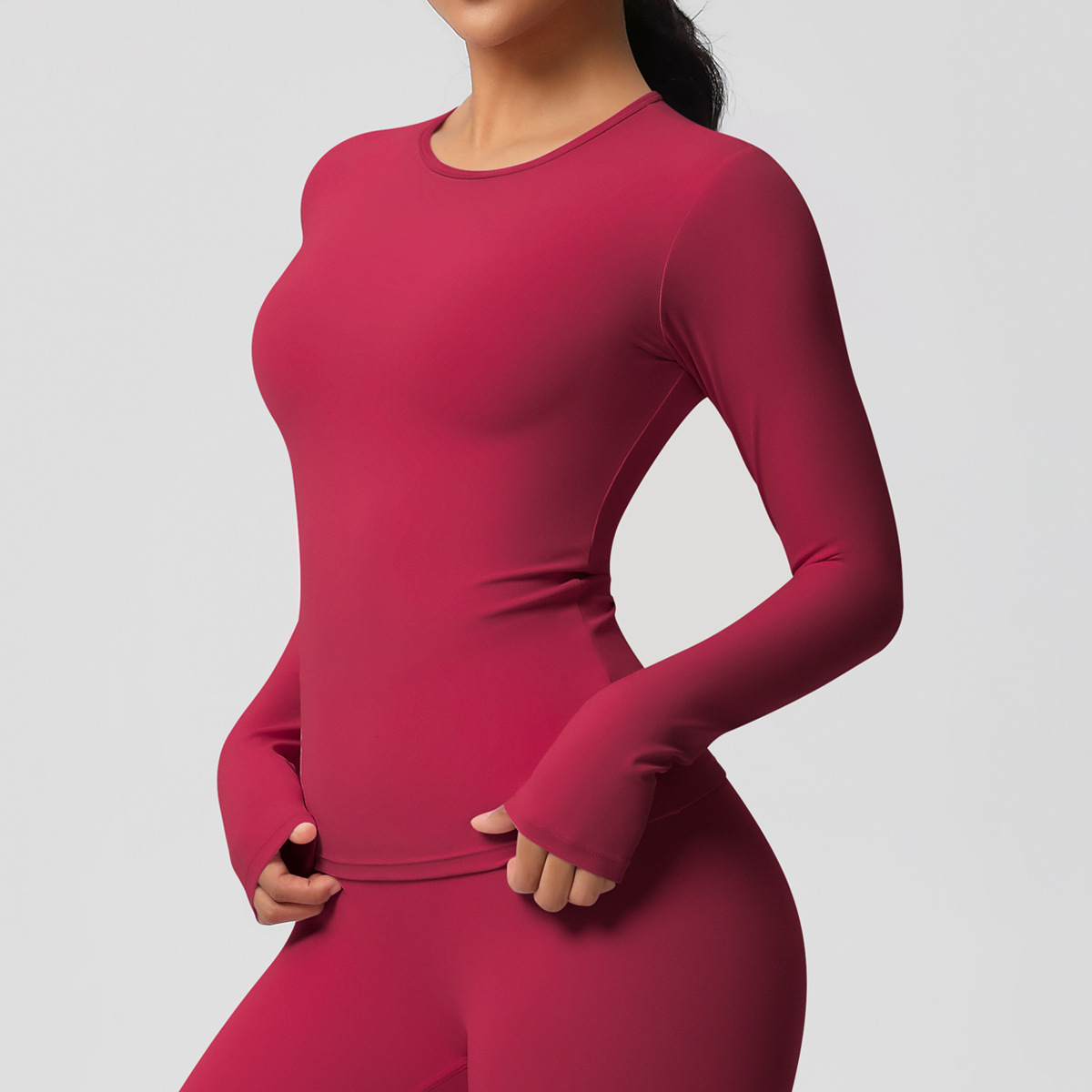 Fitness Yoga Only For Women - Kadın İki Taraflı Fırçalanmış Düz Renk