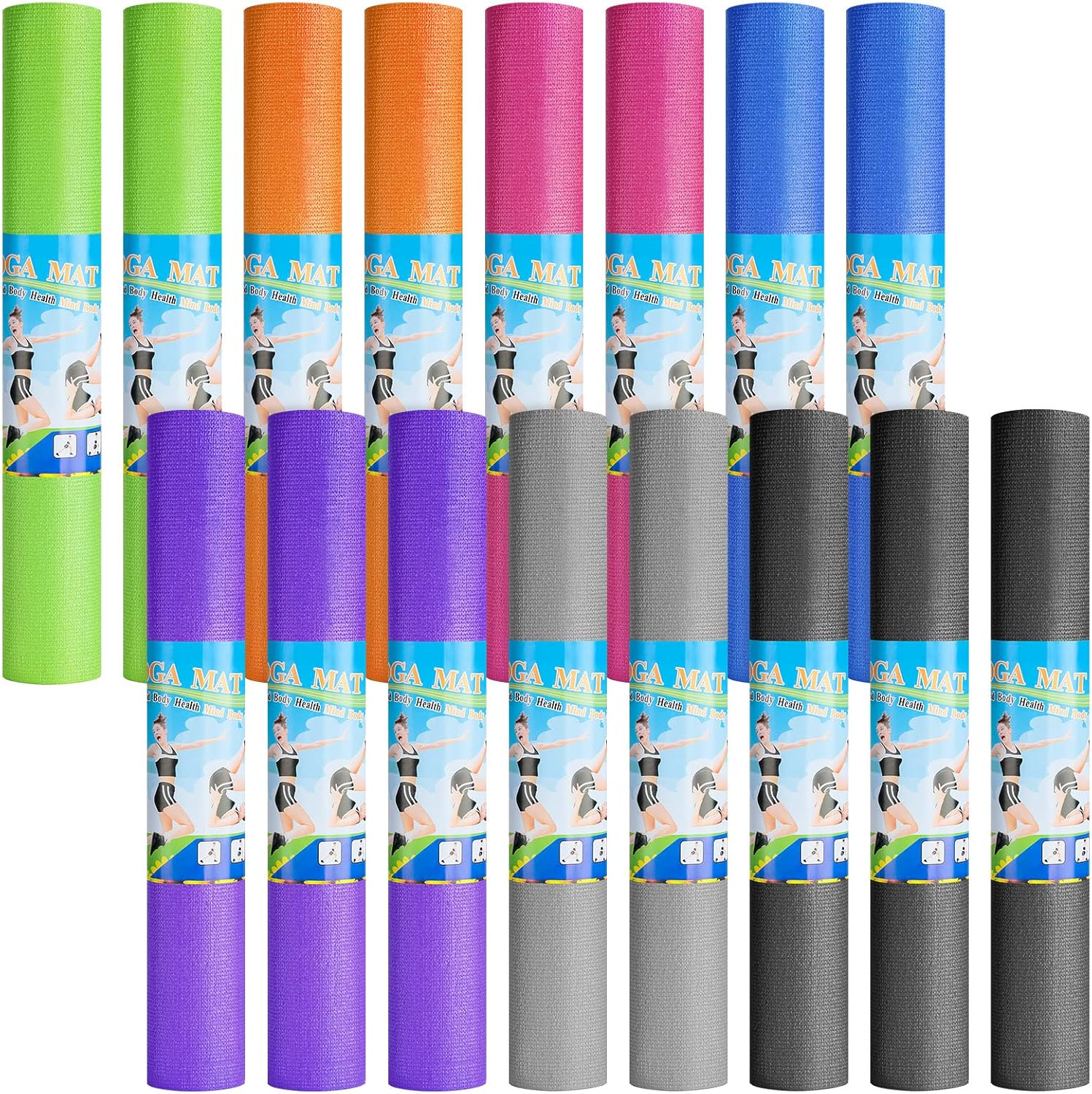 Yoga Fitness Class - 3 mm İnce Yoga Matları Hafif