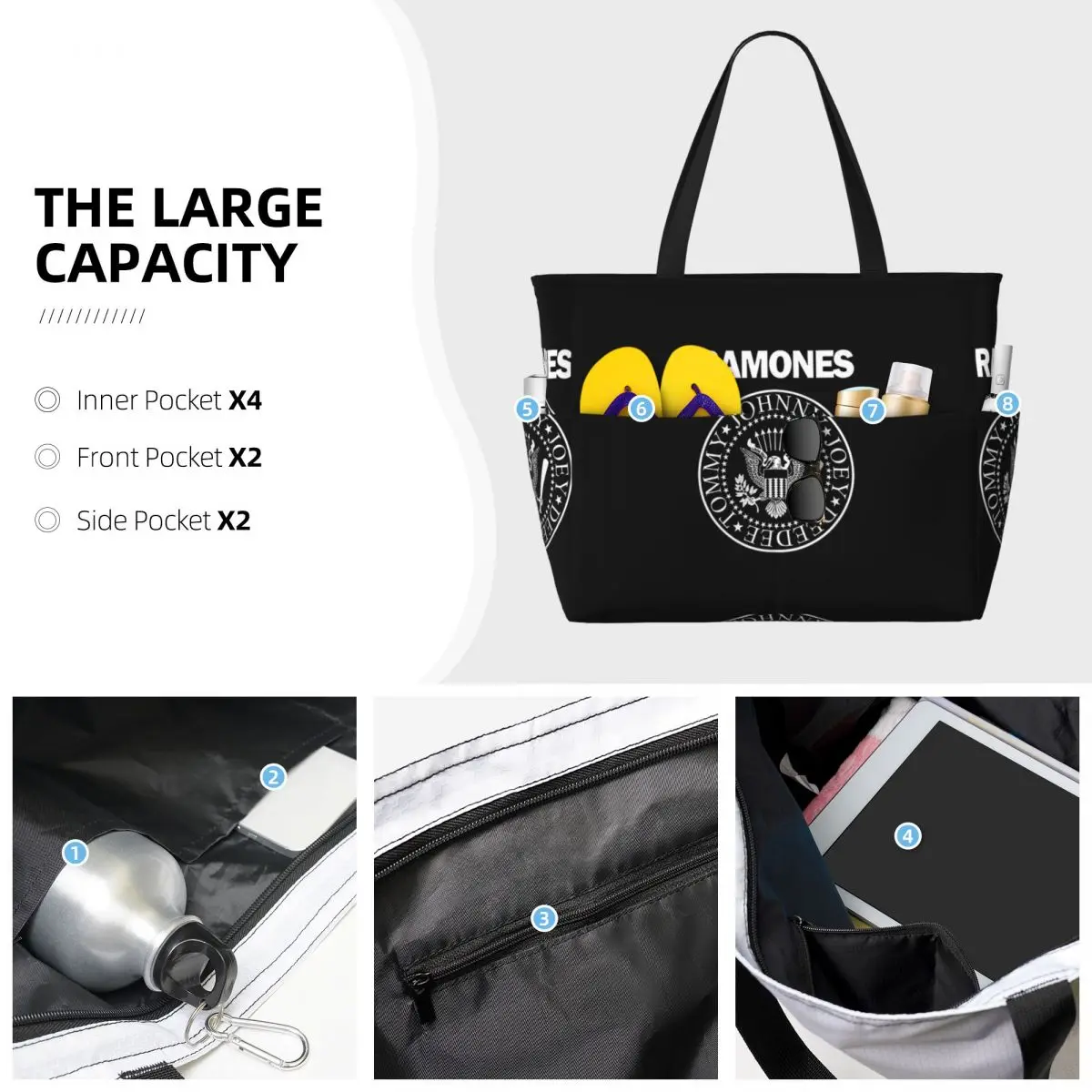 Ramone Merch Plaj Çantası Spor - Yoga Fitness Merch incelemesi ve fiyatı